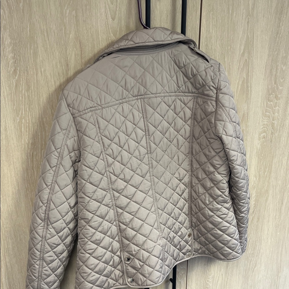 Michael Kors Quilted Utility Jacket - Taupe - Picture 3 of 5
